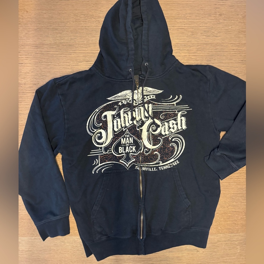 Johnny Cash Man in Black Nashville Hoodie 🖤